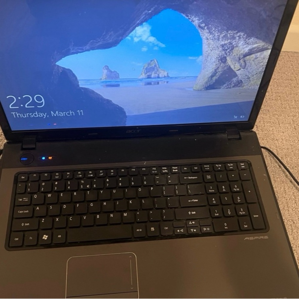 Acer laptop with charger